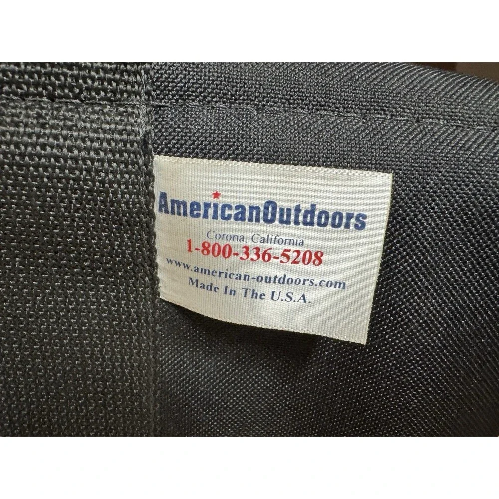 American Outdoor (AO) Black Motorcycle Saddle Bag Soft Cooler, 15 Can Capacity